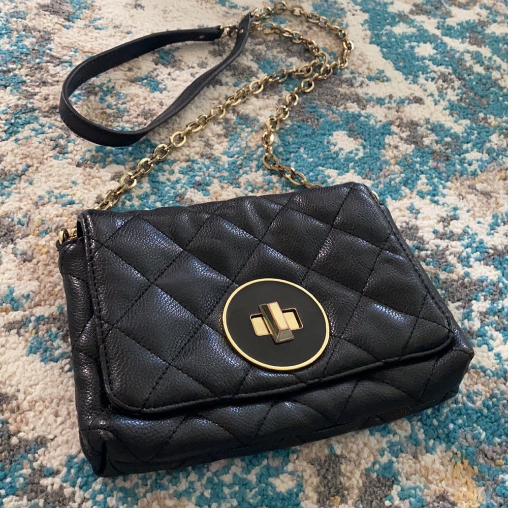 Banana Republic quilted purse with chain